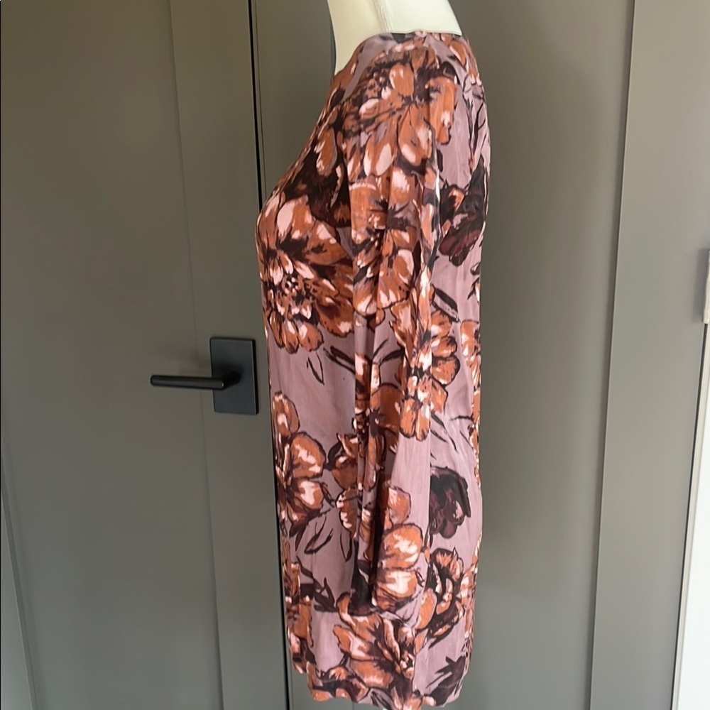 Leith Floral Long Sleeve Dress Size XS - Picture 3 of 8